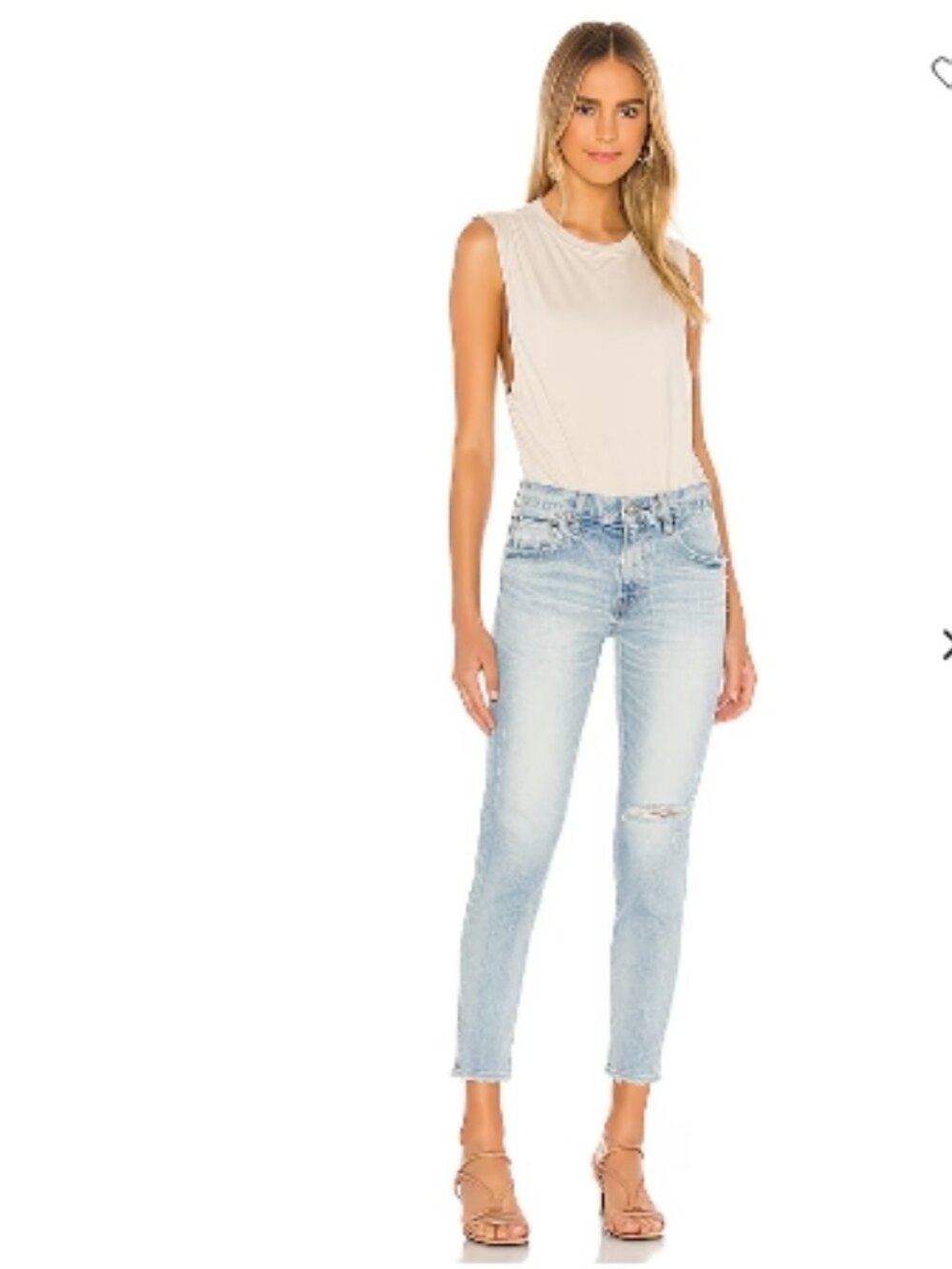 Like New! Moussy Vintage Ripped Crop Skinny Jeans Selvedge Japan in 27